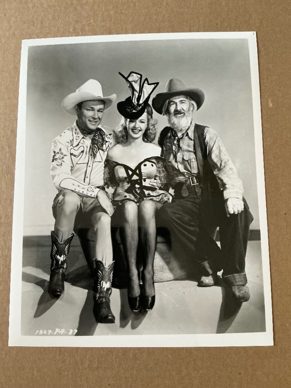 Vintage Roy Rogers, Dale Evans, Gabby Hayes Glossy Photo 8x10 Reprint